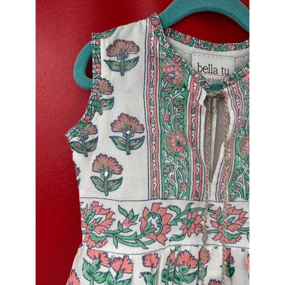 Bella Tu Bambina Aster Embroidered Beaded Tassel Tie Dress Size 6 NWT - Picture 6 of 14